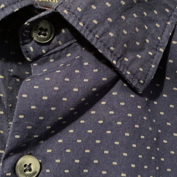 Men's Denim & Flower Long Sleeve Button Up Shirt Med Pre-Owned - Picture 5 of 7